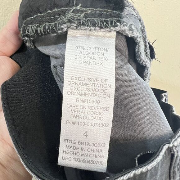 Democracy Ab Technology Womens Jeans Sz 4 Gray Camo Mid Rise Stretch Skinny - Picture 5 of 7